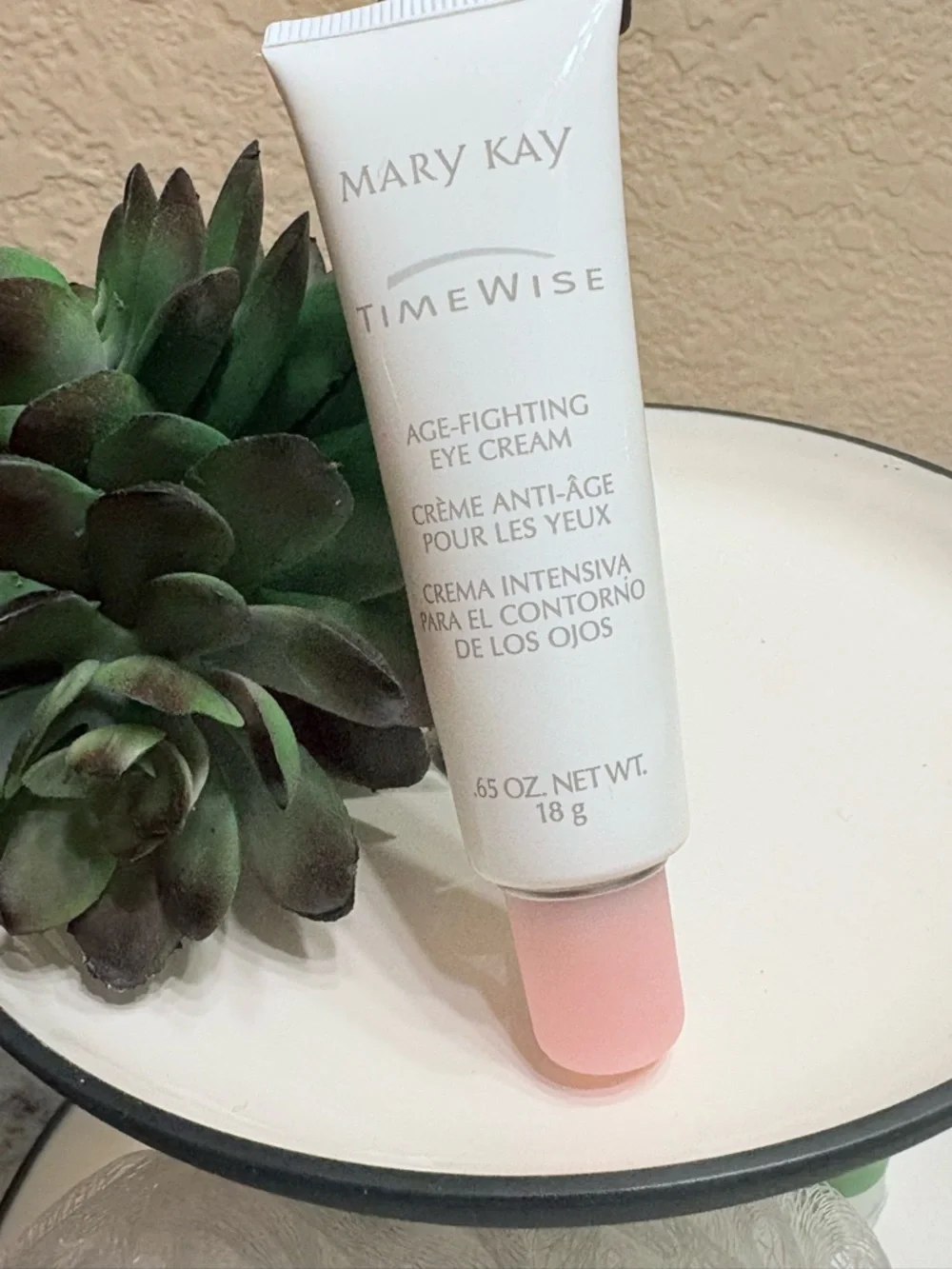Mary Kay TimeWise Age Fighting Eye Cream .65oz #710100 Pink Cap Discontinued NIB